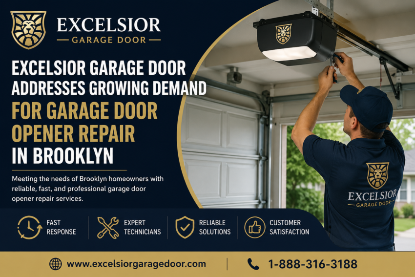 EXCELSIOR SERVICES NY1 INC. Highlights Reliable Garage Door Opener Repair Solutions in Brooklyn