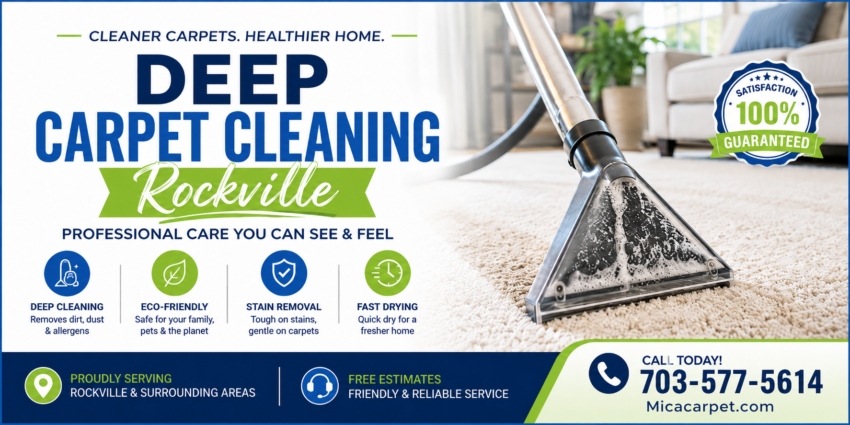 Mica Carpet & Upholstery Cleaning Offers Deep Carpet Cleaning in Rockville